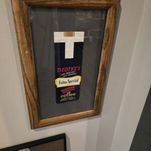 Framed Tiedtke's Coffee Bag - Original